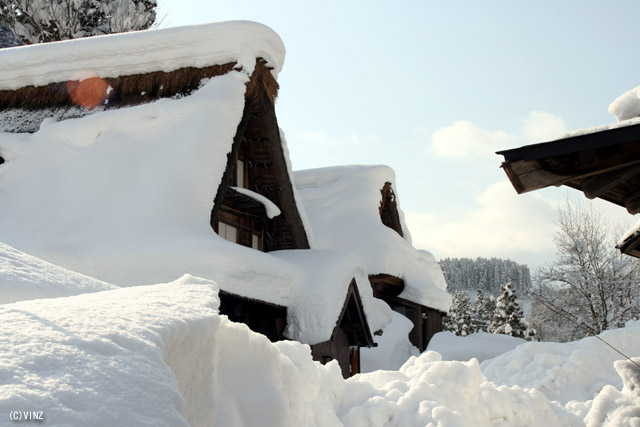 雪景色 雪国 世界遺産 富山県 南砺市 五箇山 相倉 合掌造り集落